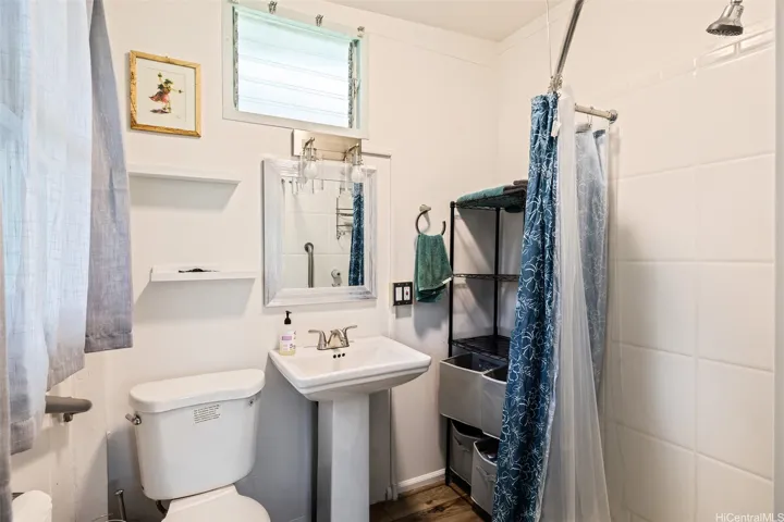 Studio bathroom. ENHANCED