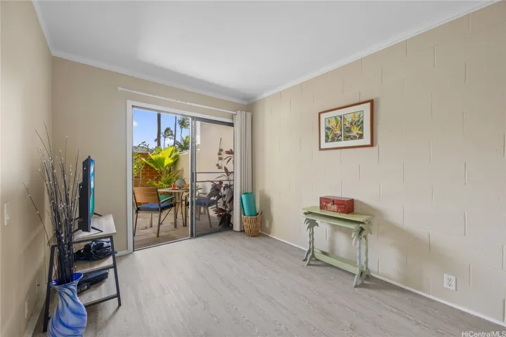 Fourth downstairs bedroom facing the mountains which opens up to your front courtyard