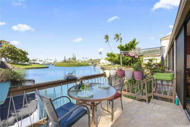 Relax on your outdoor lanai as you look out toward the marina and ocean