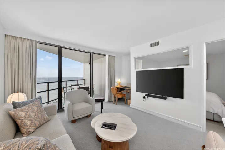 Spacious Living Room with Ocean Views