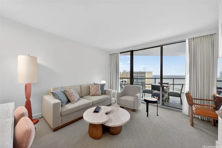 Spacious Living Room with Ocean Views