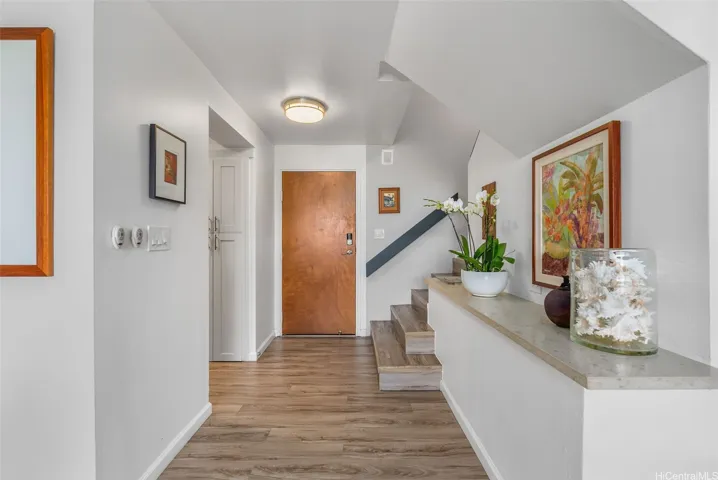 The entry is aesthetically appealing.