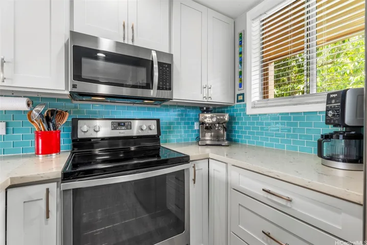 Another view of the kitchen features and finishes.