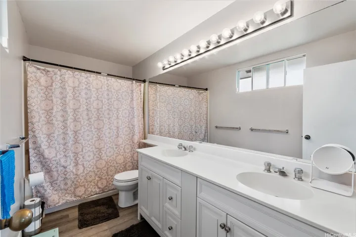 Luxuriously remodeled primary bathroom—your own spa-like escape right at home.