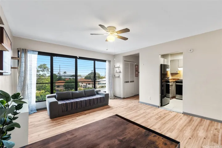 Open main living area with an easy flow toward the kitchen.