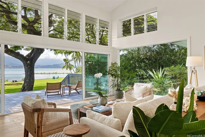 Natural beauty abounds in this living space