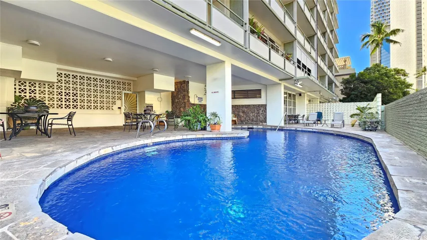 Pool, on the same level as unit #104