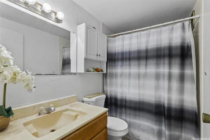 Shower with bathtub