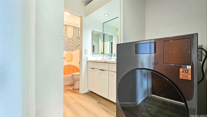 Downstairs bath.