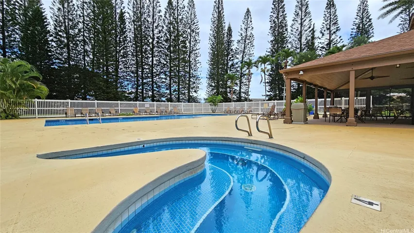 The main pool has a kids pool too.