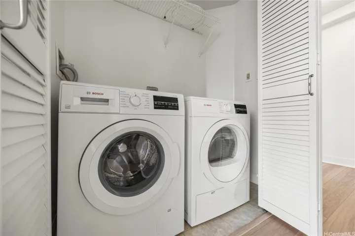 Washer and Dryer in the unit.