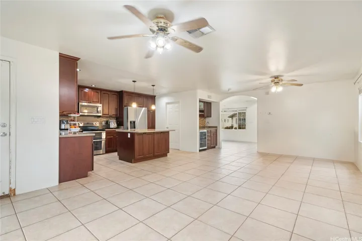 From dining area to family room