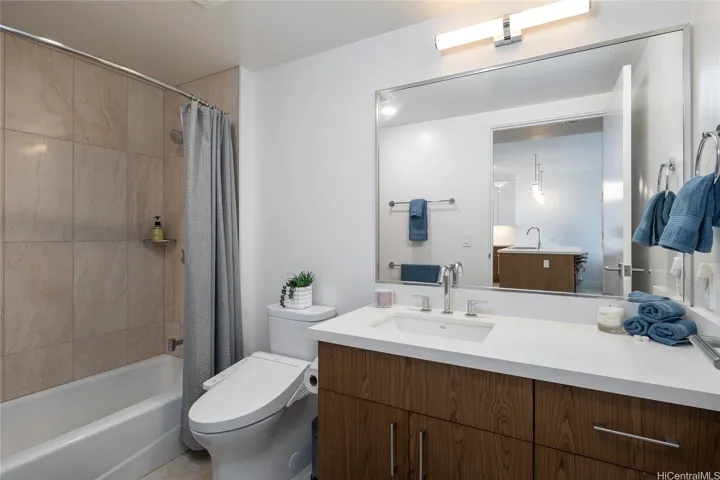 Bathroom with Upgraded Toto Washlet