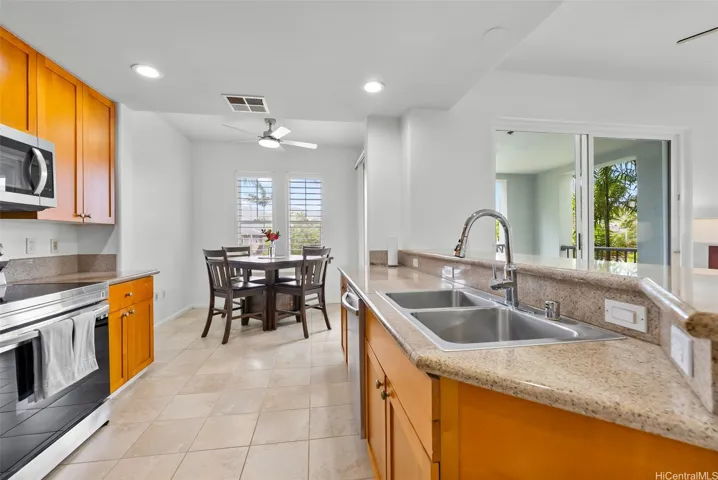Kitchen space.