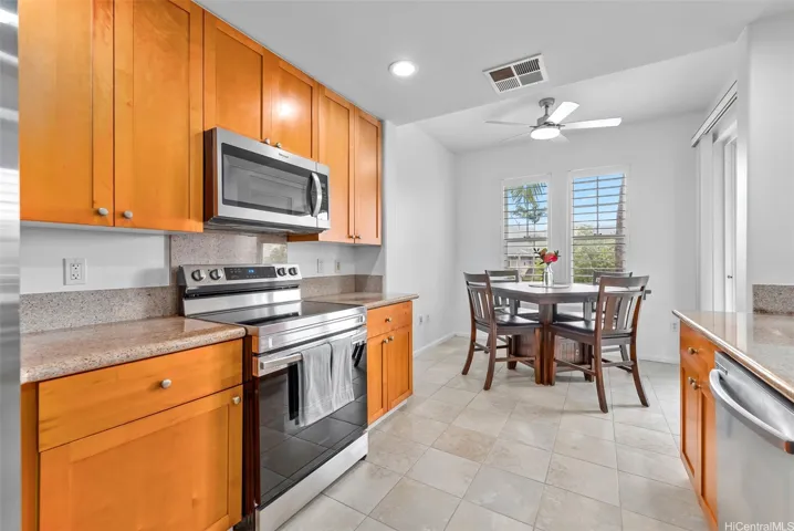 Kitchen space.