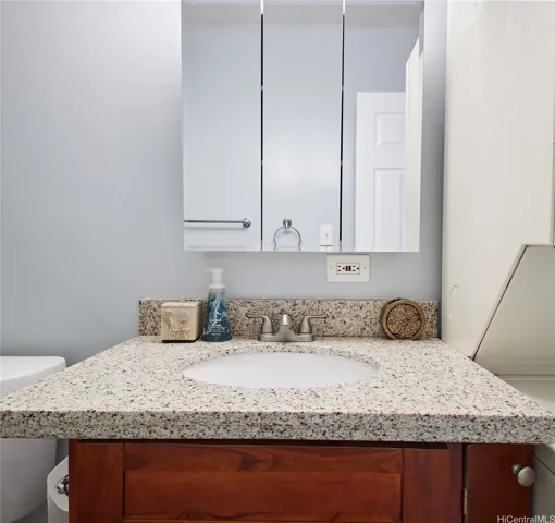 1st bathroom on the left