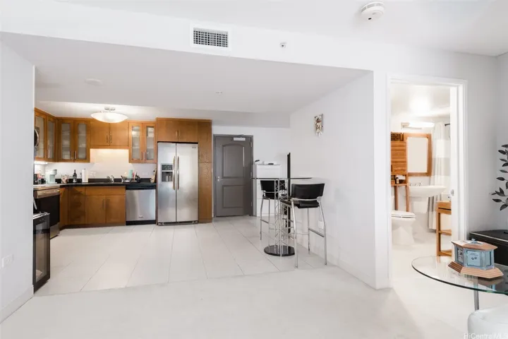 kitchen from living room