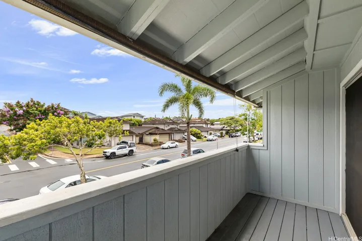 Good sized lanai to enjoy the open air views and breezes.