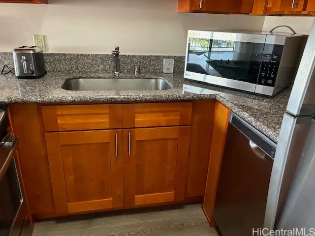 kitchen working area around sink