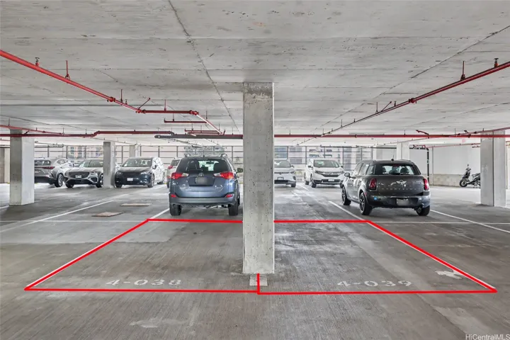 Side-by-side full-size parking.