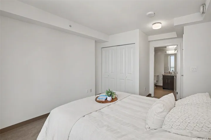 Master bedroom bathroom entry.
