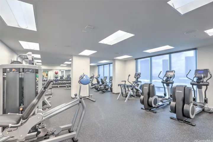 Fitness room.