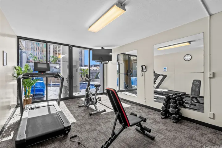 Fitness room on the same level as the unit on 2nd floor.
