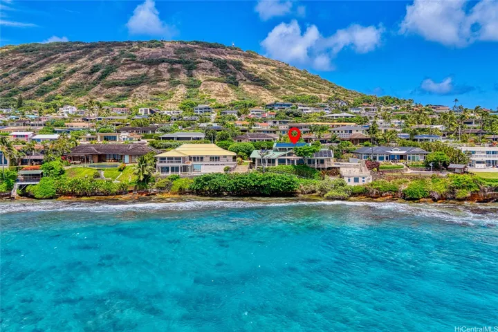 View of compound from Maunalua Bay Perspective- Enhanced