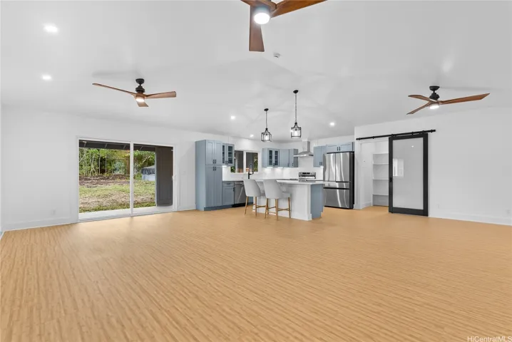 Open Kitchen Concept ; going to the back patio