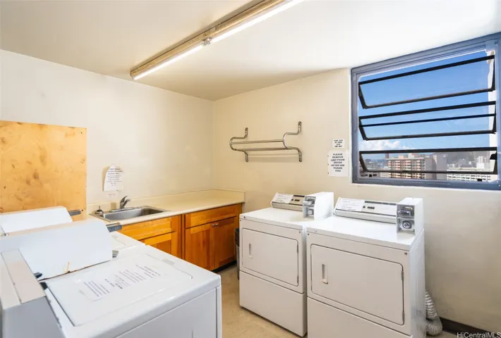Laundry is down the hall