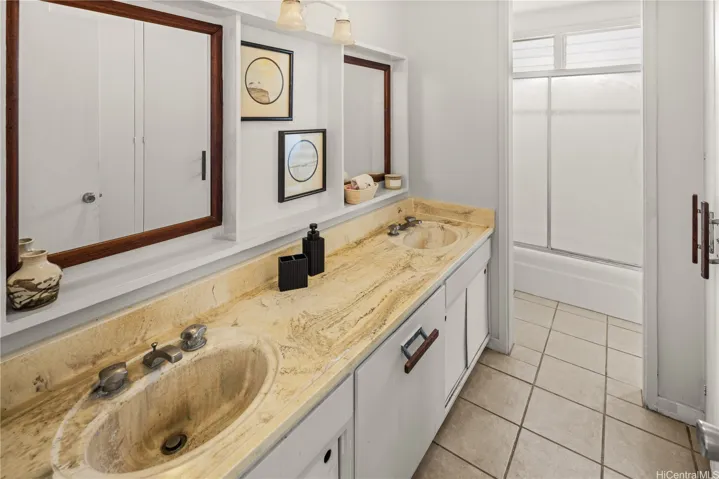 Double vanity downstairs Bath.