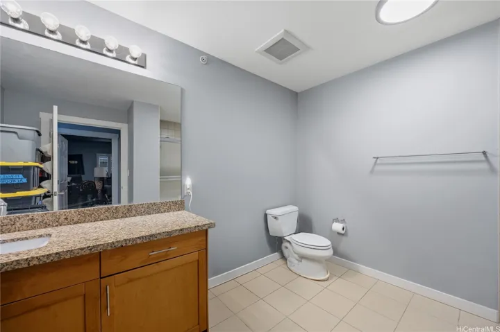 Hallway bathroom