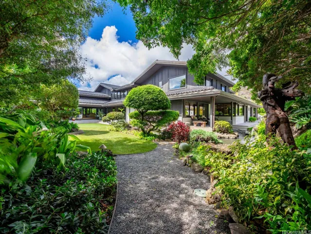 Pristine gardens and walking paths.