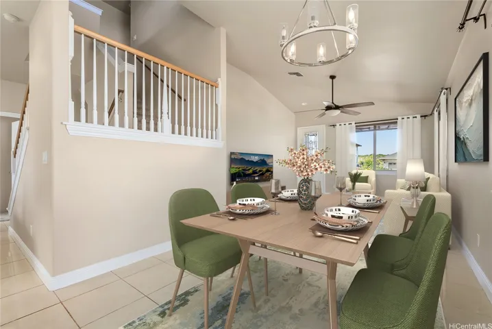 Enhanced: Virtually staged dining room