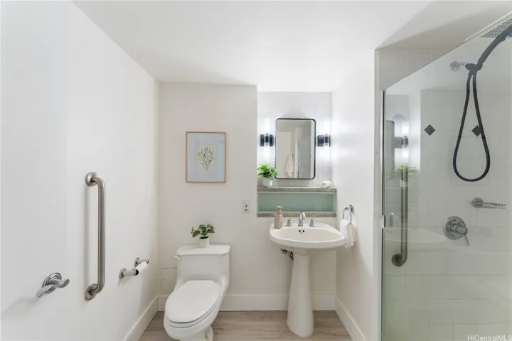 Hallway bathroom