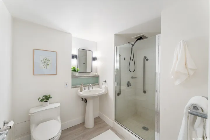 Hallway bathroom