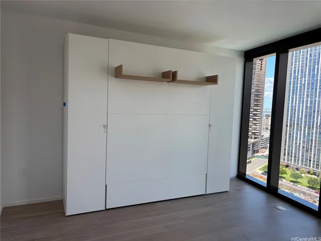 Newly installed Murphy bed