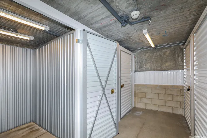Storage for your extras located in common area