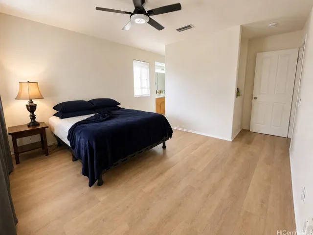 Master bedroom with walk-in closet