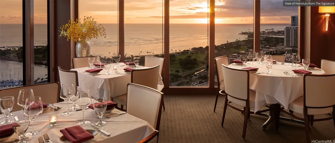 View from The Signature Prime Steak & Seafood