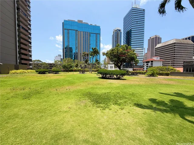 Open area on amenities deck