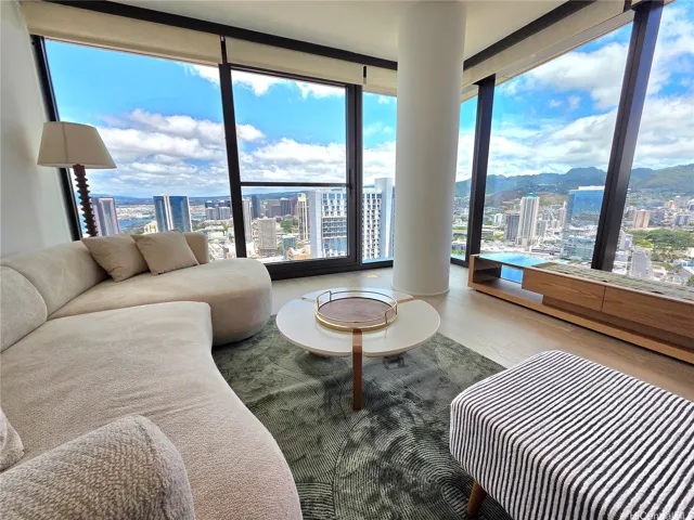 View of mountain and ocean from the unit