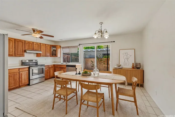 Enhanced photo of the kitchen.