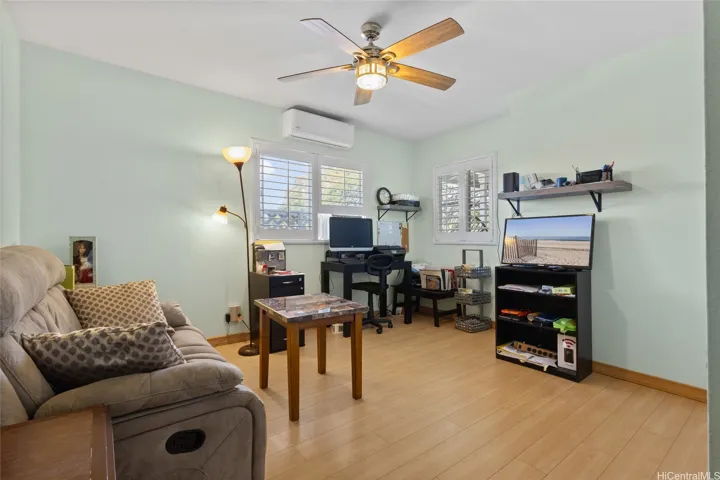 Great office space, zen den or guest room! Get work done and relax in this bright second floor room. Lots of space.