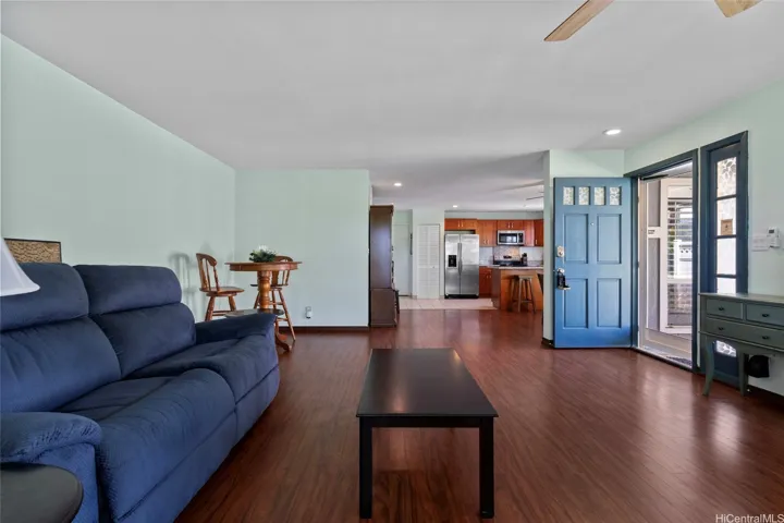 Living in wide open comfort. Gated backyard, Secure garage parking, Three doors on the first floor and more! A Must See!