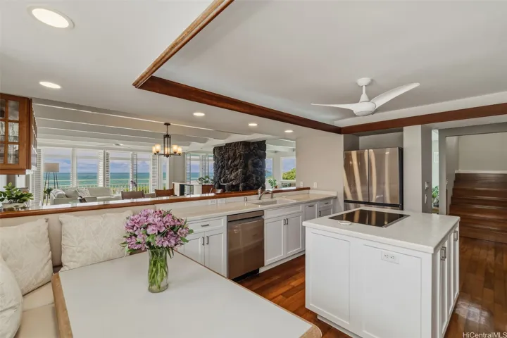Ocean views from kitchen.