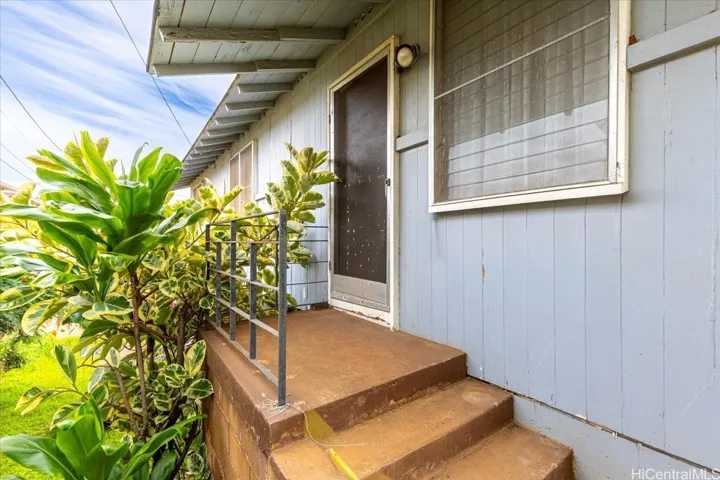 Front entry to upper house
