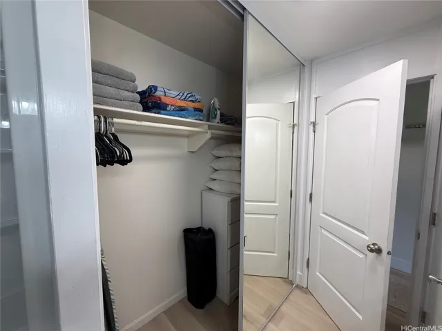 Closet located in bathroom
