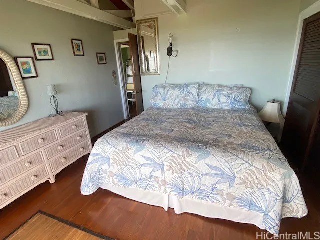 Upstairs bedroom offer an ensuite bath and views