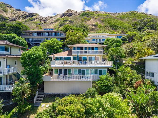 A much sought after Lanikai location where one captures the breeze and has ocean views